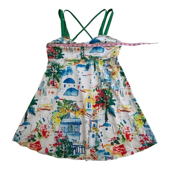 Tankini Swim Dress 2 Piece Swimsuit - Size Large - Picture 4 of 12